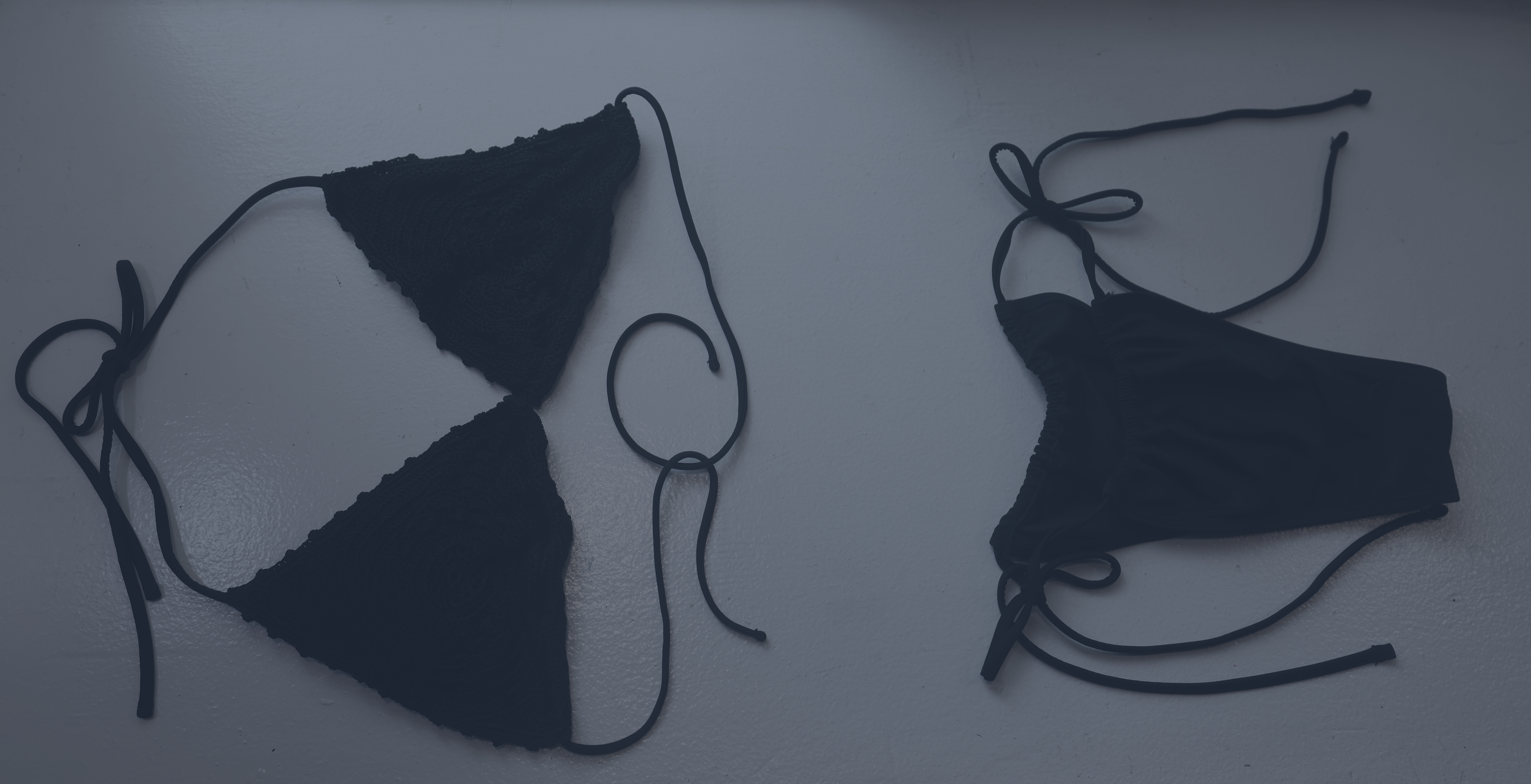 The Swim Source production studio, gold swimwear racks